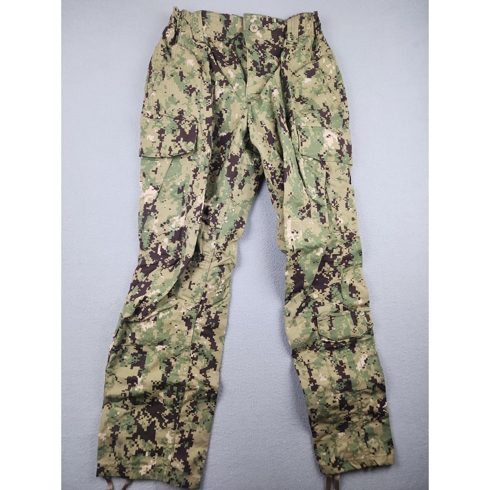 API US Navy Pants Mens Small Short Green NWU Type III Camo Cargo Working Seals